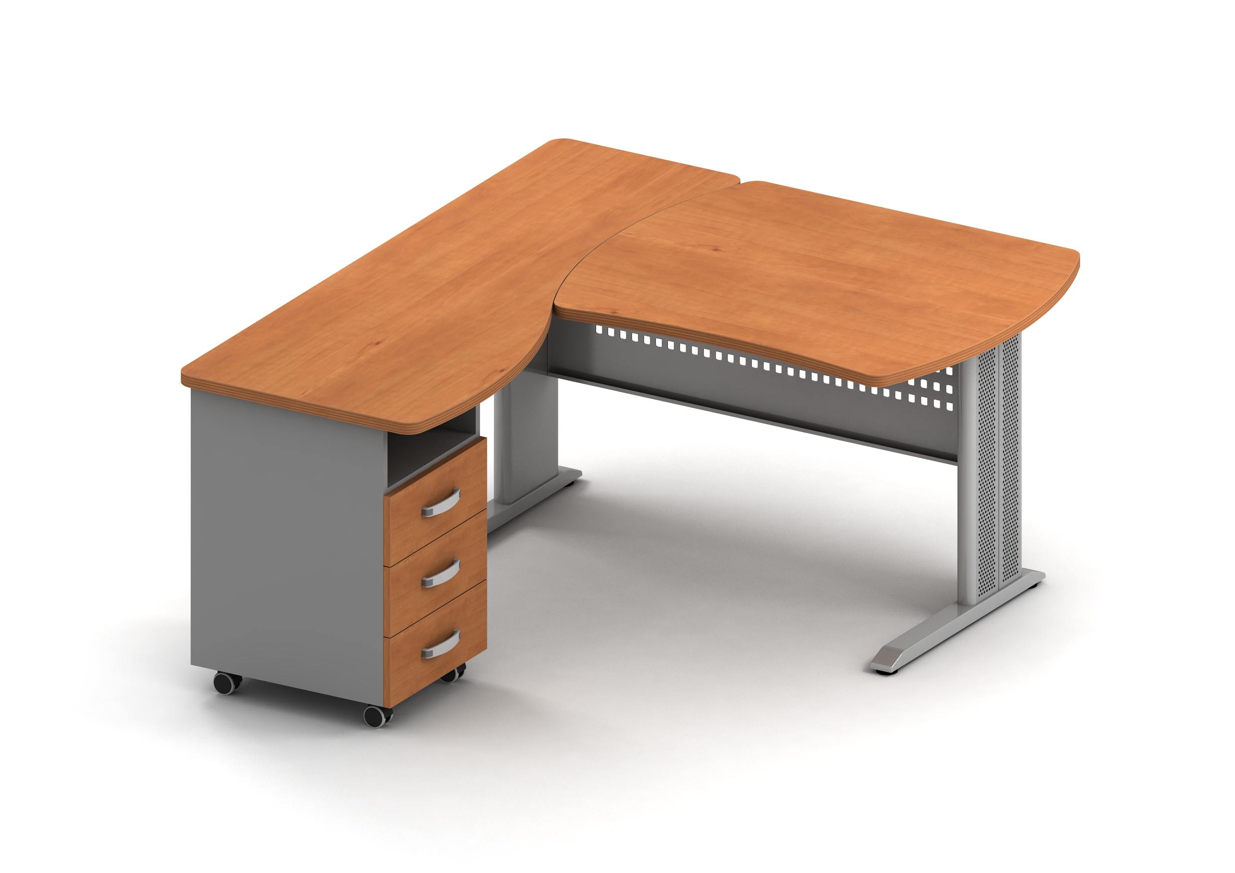 Угловой стол 160x140 офисный СП-мебель