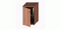 Шкаф узкий 2 уровня закрытый Исп.02