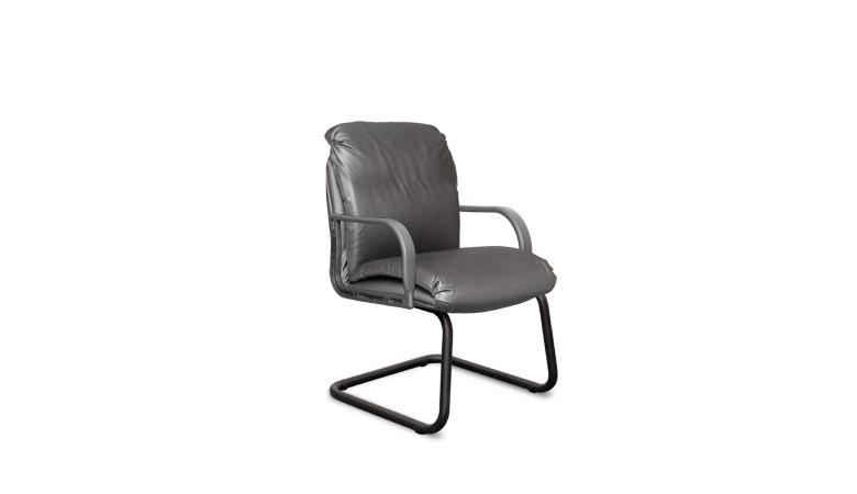 Кресло Надир пластик на полозьях с низкой спинкой Надир/ПЛ/ST/О