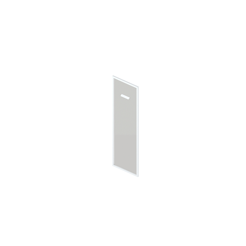 Дверь стеклянная тонированная в алюминиевой раме БНД-02.1Т
