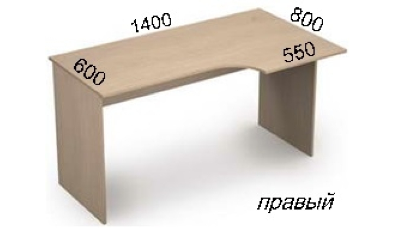 Стол криволинейный 3С.045(прав) *