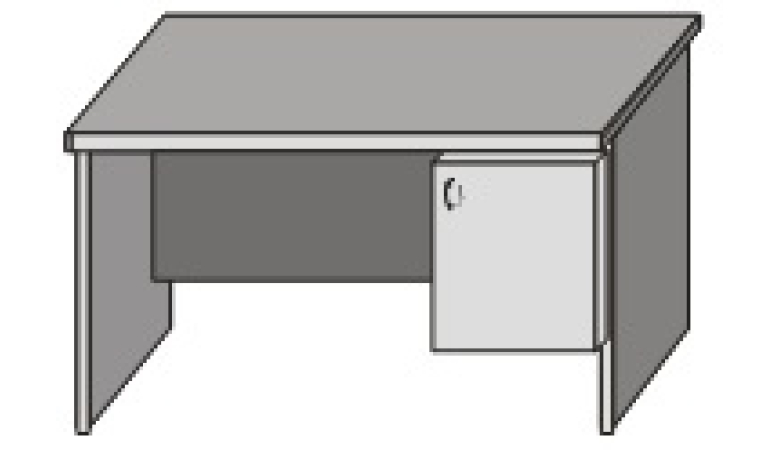 Стол однотумбовый с дверкой СК50