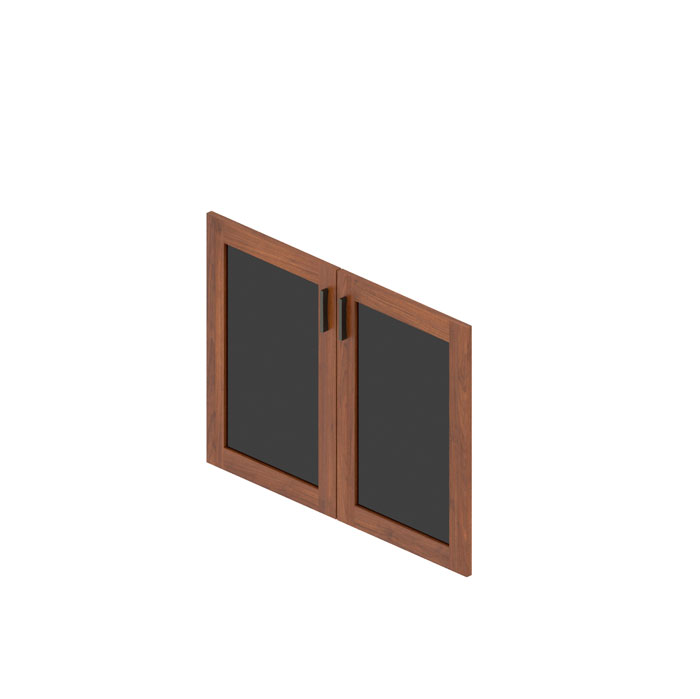 Двери стеклянные в ЛДСП раме Ot-07.2
