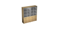 Шкаф для документов со стеклянными дверьми (стенка из 2 шкафов) Reventon МЕ 360