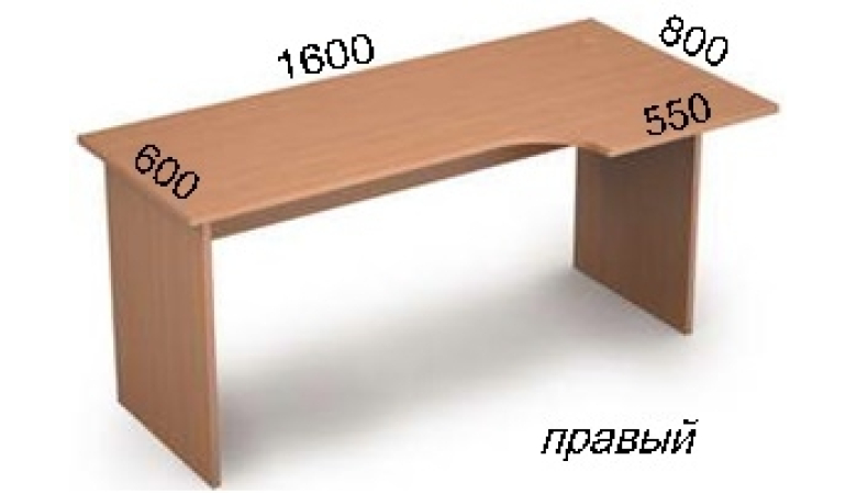 Стол криволинейный 2С.046(прав)