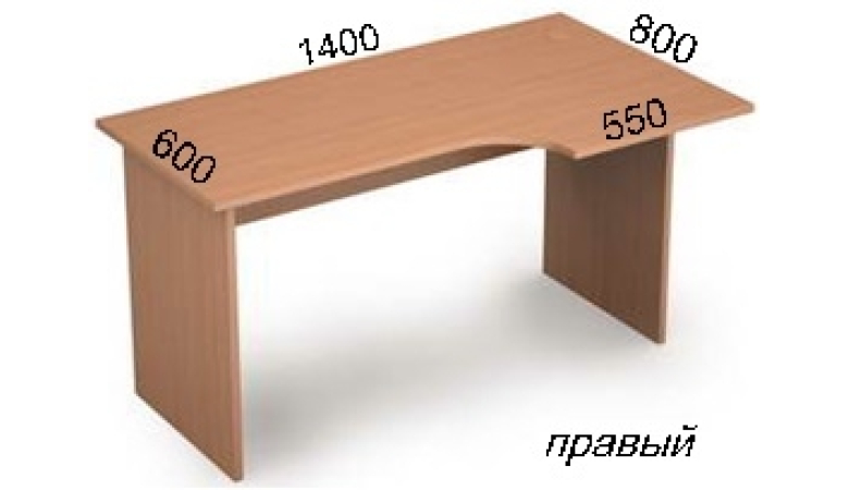 Стол криволинейный 2С.045(прав)
