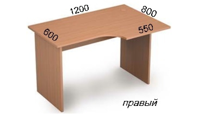 Стол криволинейный 2С.044(прав)