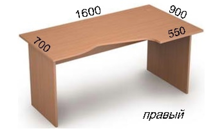 Стол криволинейный 2С.021(прав)